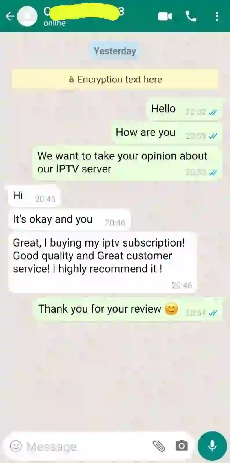 Testimonio de activación rápida de suscripción IPTV