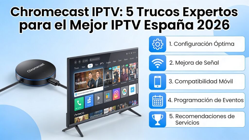 Chromecast IPTV: 5 Trucos Expertos para el Mejor IPTV España 2026