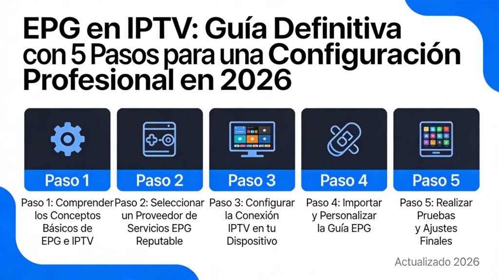 EPG en IPTV: Guía Definitiva con 5 Pasos para una Configuración Profesional en 2026