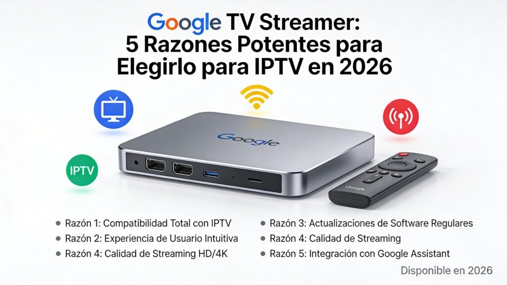 Google TV Streamer: 5 Razones Potentes para Elegirlo para IPTV en 2026